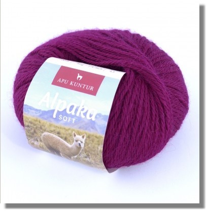 50g Alpakawolle Soft in Violett